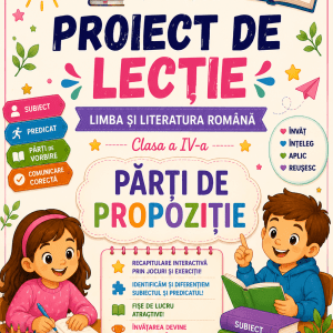 proiect didactic părți de propoziție clasa a IV-a