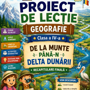Proiect Didactic Geografie Clasa a IV-a – „De la munte până-n Delta Dunării”