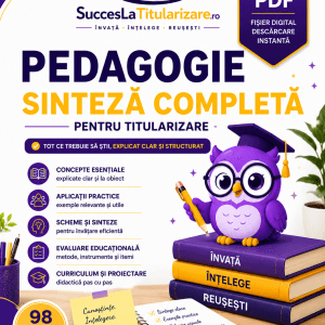 Pedagogie pentru Titularizare – Sinteză Completă PDF