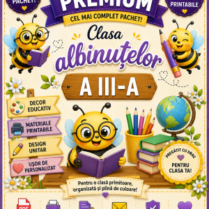 Pachet Premium Decor – Clasa Albinuțelor | Clasa a III-a