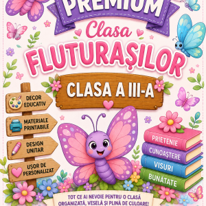 Pachet Decor Premium – Clasa Fluturașilor | Clasa a III-a